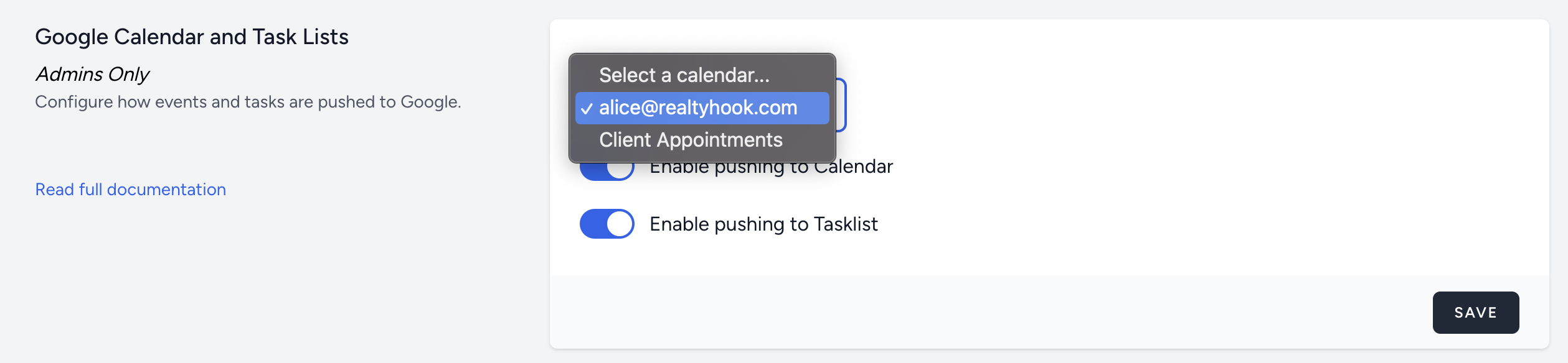 Select Calendar