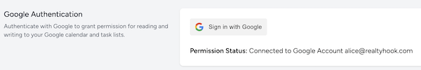 Authenticate on Google